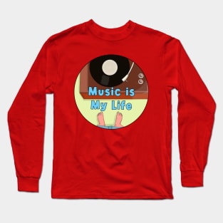 Music is My Life Long Sleeve T-Shirt